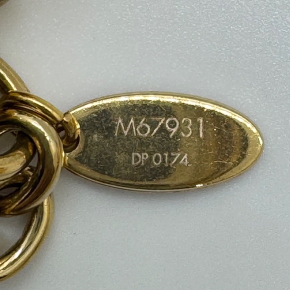 Louis Vuitton Bloomy Gold Brass Bag Charm Key Ring - Picture 6 of 6